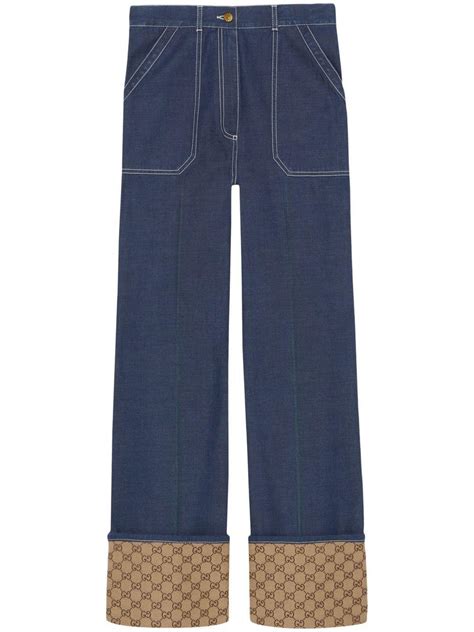 gucci ladies trousers|Gucci Jeans & Denim for Women .